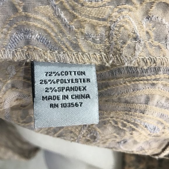 Long Sleeve Paisley Button Up Top 2x - Picture 12 of 12